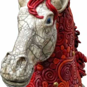Sculpture titled "Thulite" by Annie Laurence Malleron, Original Artwork