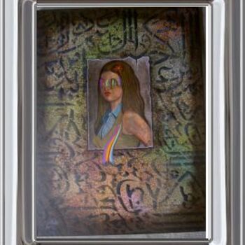 Peinture intitulée "Collored Girl" par Mukheled Almukhtar, Œuvre d'art originale