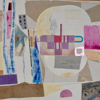 Collages getiteld "It's all in my head" door Alois Oberndorfer, Origineel Kunstwerk, Collages