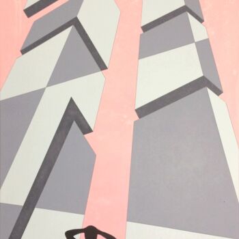 Картина под названием "TWINS" - A.Lone, Подлинное произведение искусства, Акрил Установлен на Деревянная рама для носилок