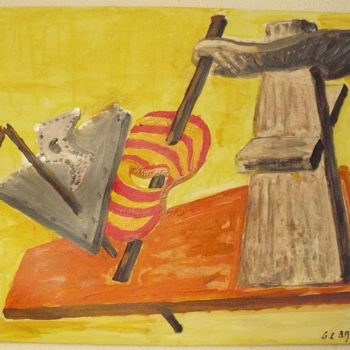 「Don Quichotte」というタイトルの絵画 Gianfranco Bacciによって, オリジナルのアートワーク