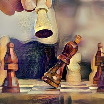 Digital Arts titled "Checkmate" by Alpha Zero, Original Artwork, Digital Painting