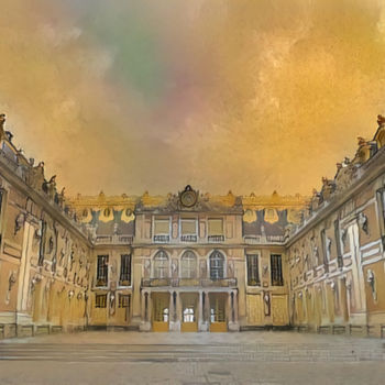 Arte digital titulada "Château Versaille" por Alpha Zero, Obra de arte original, Pintura Digital