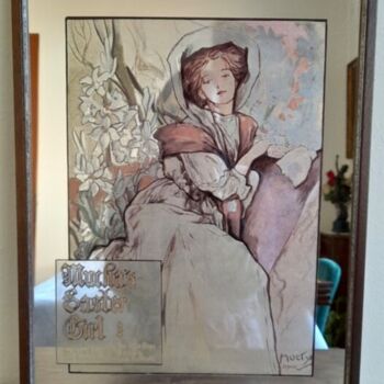 Prenten & gravures getiteld "Easter girl (mirror)" door Alphonse Mucha, Origineel Kunstwerk, Film Print
