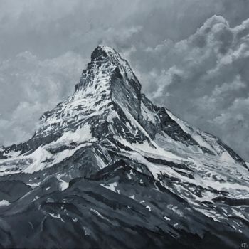 "Cervin Matterhorn" başlıklı Tablo Ludovic Perrenoud tarafından, Orijinal sanat, Petrol