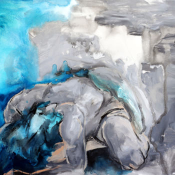 Pintura intitulada "Desolação 1-Desolat…" por Ana Leonor Rocha Rocha, Obras de arte originais, Acrílico