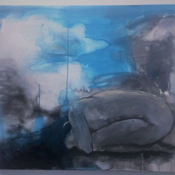 Pintura intitulada "Desolação 3-Desolat…" por Ana Leonor Rocha Rocha, Obras de arte originais, Acrílico