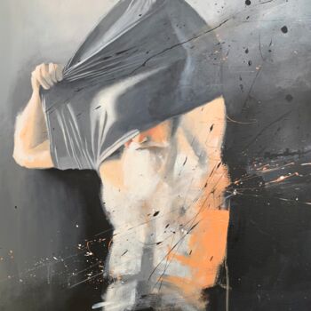 Peinture intitulée "Styx" par Alric Cazal, Œuvre d'art originale, Acrylique Monté sur Châssis en bois