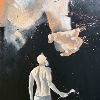 Картина под названием "Illusion" - Alric Cazal, Подлинное произведение искусства, Акрил Установлен на Деревянная рама для но…