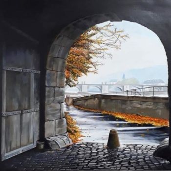 Painting titled "SOMEWHERE IN WÜRZBU…" by Altacam, Original Artwork, Acrylic