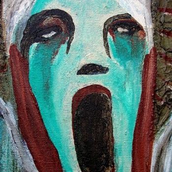 Painting titled "Screaming Liberty" by Rachel Knipp, Original Artwork, Oil