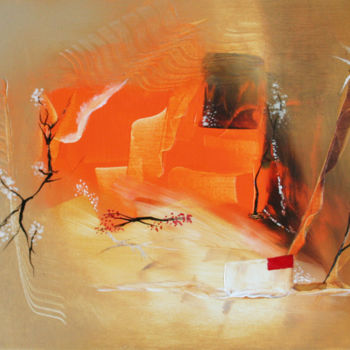 Painting titled "Méditation" by Althea, Original Artwork, Acrylic