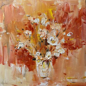 Картина под названием "ABSTRACT FLOWERS" - Altin Furxhi, Подлинное произведение искусства, Акрил