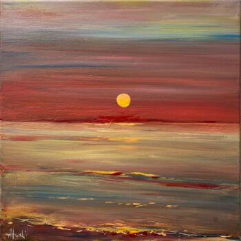 Pittura intitolato "SEMAN SUNSET" da Altin Furxhi, Opera d'arte originale, Acrilico
