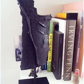 Sculptuur getiteld "Poèm 5 en situation" door Altone Mishino, Origineel Kunstwerk, Hout