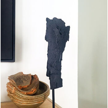 Скульптура под названием "Poèm 6 en situation" - Altone Mishino, Подлинное произведение искусства, Дерево
