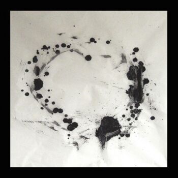 Картина под названием "blowing-on-the-embe…" - Altone Mishino, Подлинное произведение искусства, Масло