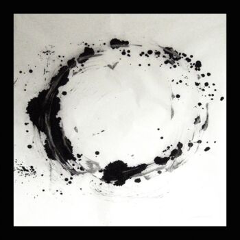Картина под названием "blowing-on-the-embe…" - Altone Mishino, Подлинное произведение искусства, Масло
