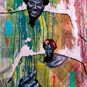 Peinture intitulée "The Africa's port r…" par Aluu Prosper, Œuvre d'art originale, Acrylique