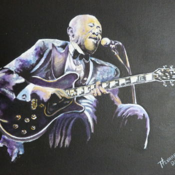 Pintura titulada "The blues" por Daniel Alvarez, Obra de arte original, Acrílico