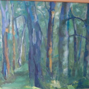 Painting titled "bosque encantado" by Blanca Alvarez, Original Artwork