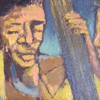 Painting titled "Jazz sessions 1" by Emiliano Villani, Original Artwork