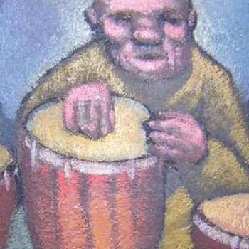 Painting titled "Jazz session 6" by Emiliano Villani, Original Artwork