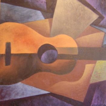 Painting titled "Composición musical" by Emiliano Villani, Original Artwork