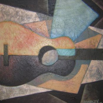 Painting titled "Composición musical…" by Emiliano Villani, Original Artwork