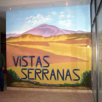 Ζωγραφική με τίτλο ""Vistas Serranas"" από Emiliano Villani, Αυθεντικά έργα τέχνης