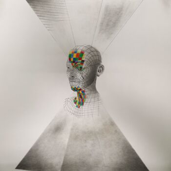 Dessin intitulée "Perspective Study" par Álvaro Urbanos Jiménez, Œuvre d'art originale, Crayon