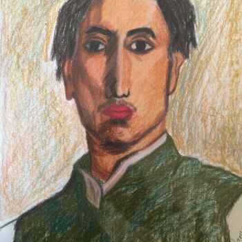 Dibujo titulada "Edgar Degas" por Marco Antonio Moreno, Obra de arte original, Pastel