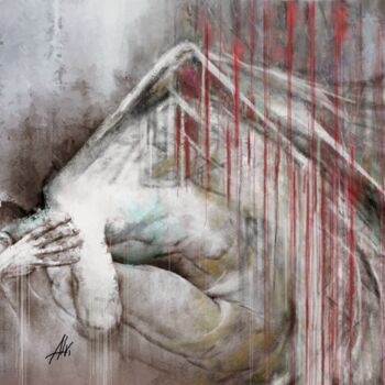 Peinture intitulée "angelo urbano 01" par Alvise Bon (Alviart), Œuvre d'art originale