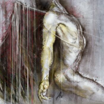 Pittura intitolato "angelo urbano 02" da Alvise Bon (Alviart), Opera d'arte originale