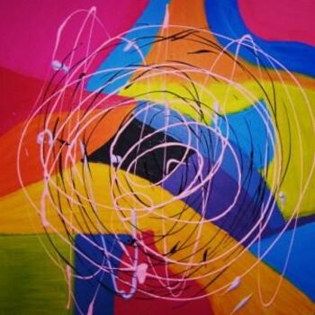 Peinture intitulée "tourbillon vital" par Aly Cairo, Œuvre d'art originale