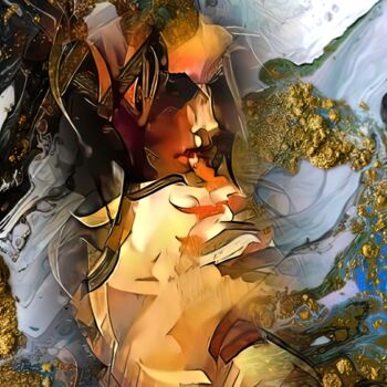 Digital Arts titled "Hymn to a Women 5" by Alya Veresk, Original Artwork, Digital Painting