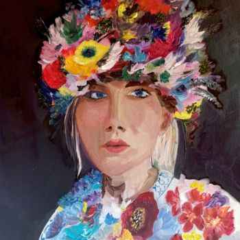 Peinture intitulée "May-queen.Solstice." par Alexandra Logunova, Œuvre d'art originale, Huile