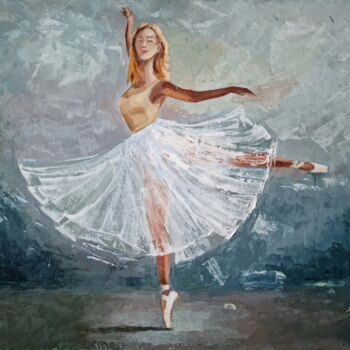 Malerei mit dem Titel "Ballerina" von Alyona Aleksandrovych, Original-Kunstwerk, Öl