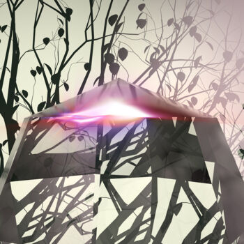 Arte digitale intitolato "Plant's shadow and…" da Alyona Przhiemskaya, Opera d'arte originale, Modellazione 3D