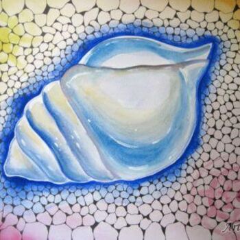 Painting titled "Shell" by Elena Kumpan, Original Artwork
