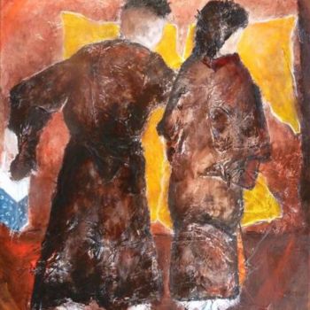 Painting titled "Shopping Samurai" by Alyona, Original Artwork, Other