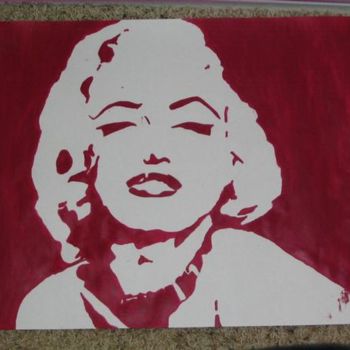 Painting titled "Marilyn Monroe" by Alyssa Roszell, Original Artwork