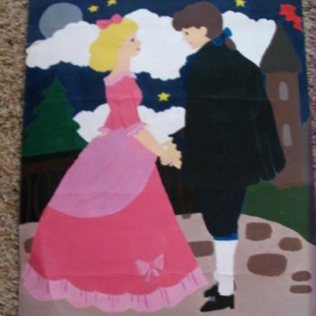Painting titled "Romance" by Alyssa Roszell, Original Artwork