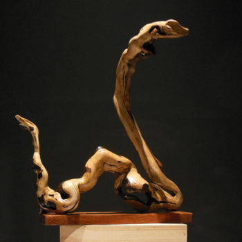 Sculpture titled "Nessie" by Anne Marie O'Donovan, Original Artwork, Wood