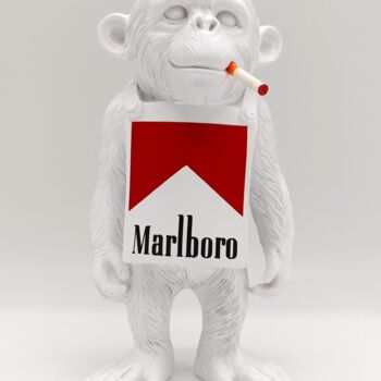 "Marlbo-Chimp" başlıklı Heykel Ama tarafından, Orijinal sanat, Rezine