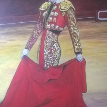 Pintura intitulada "le toréador" por Amadéo, Obras de arte originais, Acrílico
