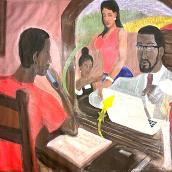 Painting titled "Emergence de l'Afri…" by Amadou Cisse, Original Artwork, Acrylic