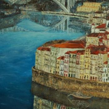 Painting titled "PORTO" by A.Magalhães, Original Artwork