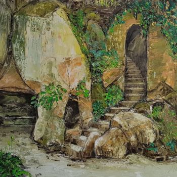 Painting titled "Sintra - Quinta da…" by A.Magalhães, Original Artwork