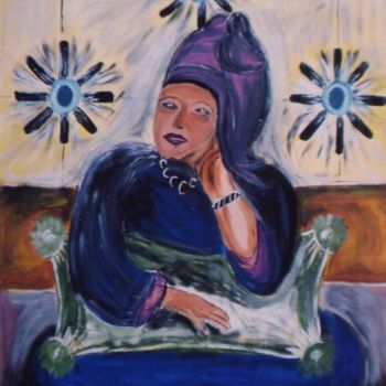 「femme du marrakech」というタイトルの絵画 La Marocaine Bensaidによって, オリジナルのアートワーク